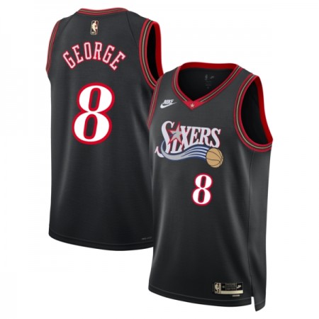 Philadelphia 76ers Paul George Nike 2025-26 Classic Edition Musta Miesten Pelipaidat Swingman